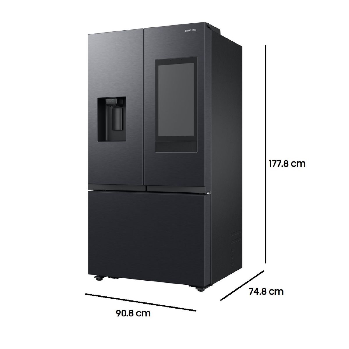 SAMSUNG - Refrigerador French Door No Frost 564 Litros Black DOI RF27CG5910B1ZS