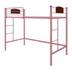 GENERICO - Cama alta Child 1,5 plaza rosado