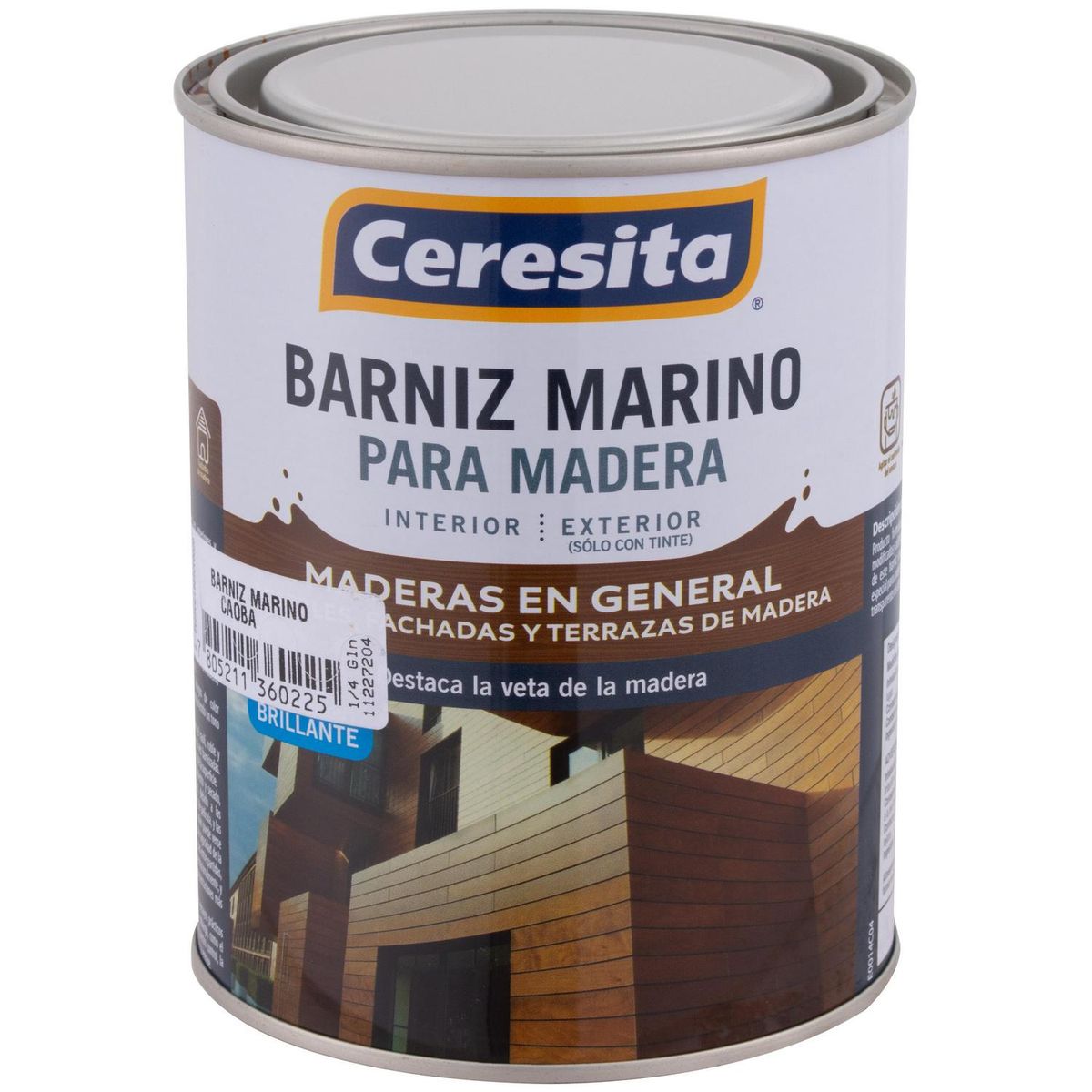 CERESITA - Barniz Marino Brillante 0.25 galón(es) Caoba