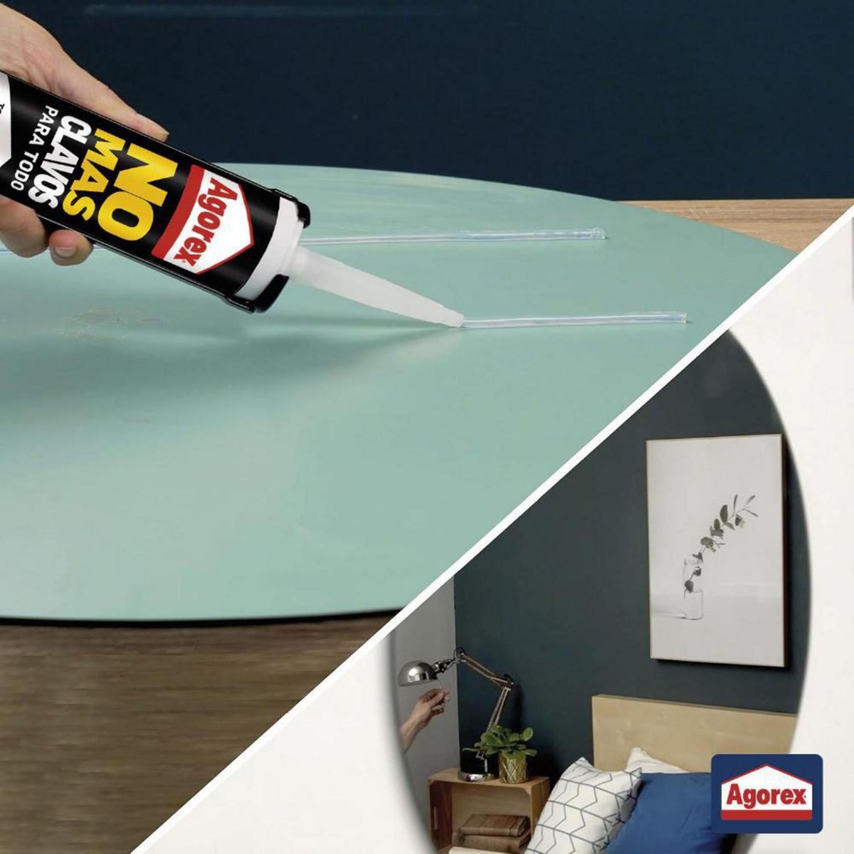 AGOREX - Adhesivo no más clavos para todo cristal / transparente 290gr