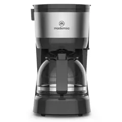 MADEMSA - Cafetera Eléctrica 600 ml 600 W Granite Gray