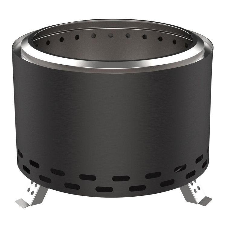 COMBI Fogón de Patio a PelletLeña Acero Negro