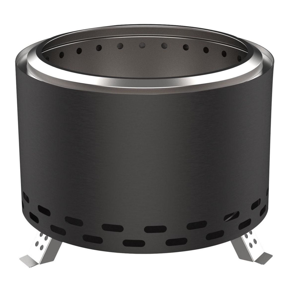 COMBI - Fogón de Patio a PelletLeña Acero Negro