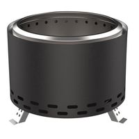 Fogón de Patio a PelletLeña Acero Negro