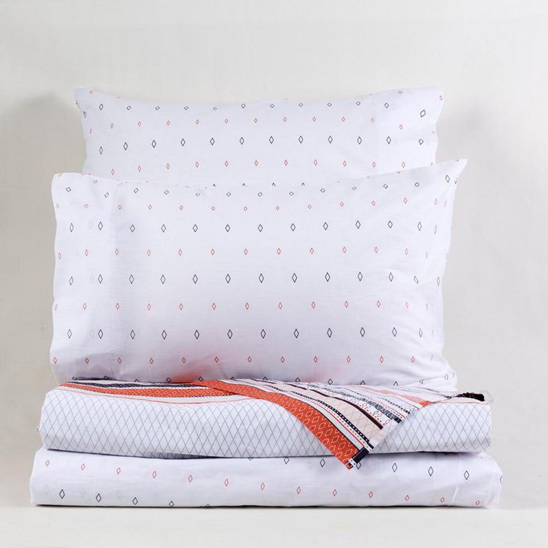 MASHINI - Sábana Rombo Super king 180 Hilos Multicolor