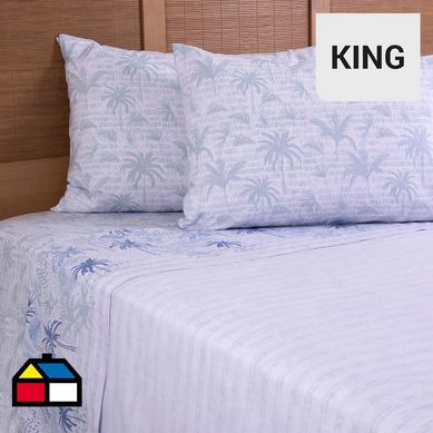 Sbana estampada 144 Hilos King Palma