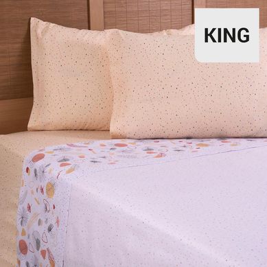 Sbana estampada 144 Hilos King Duna