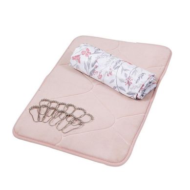Set Cortina+Piso Bao 3 piezas Fresia