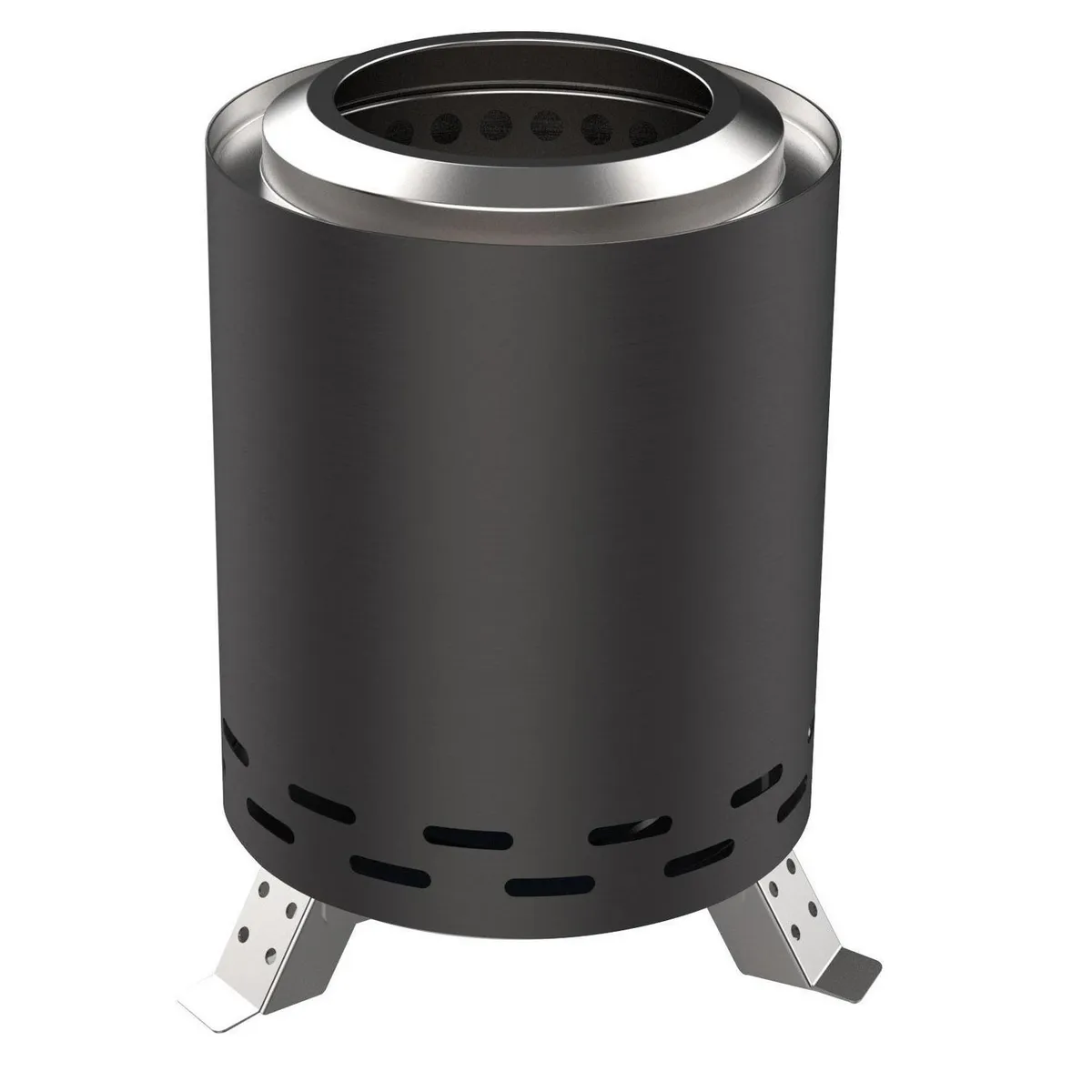 COMBI - Fogón de Patio a Pellet<multisep/>Leña Acero Negro