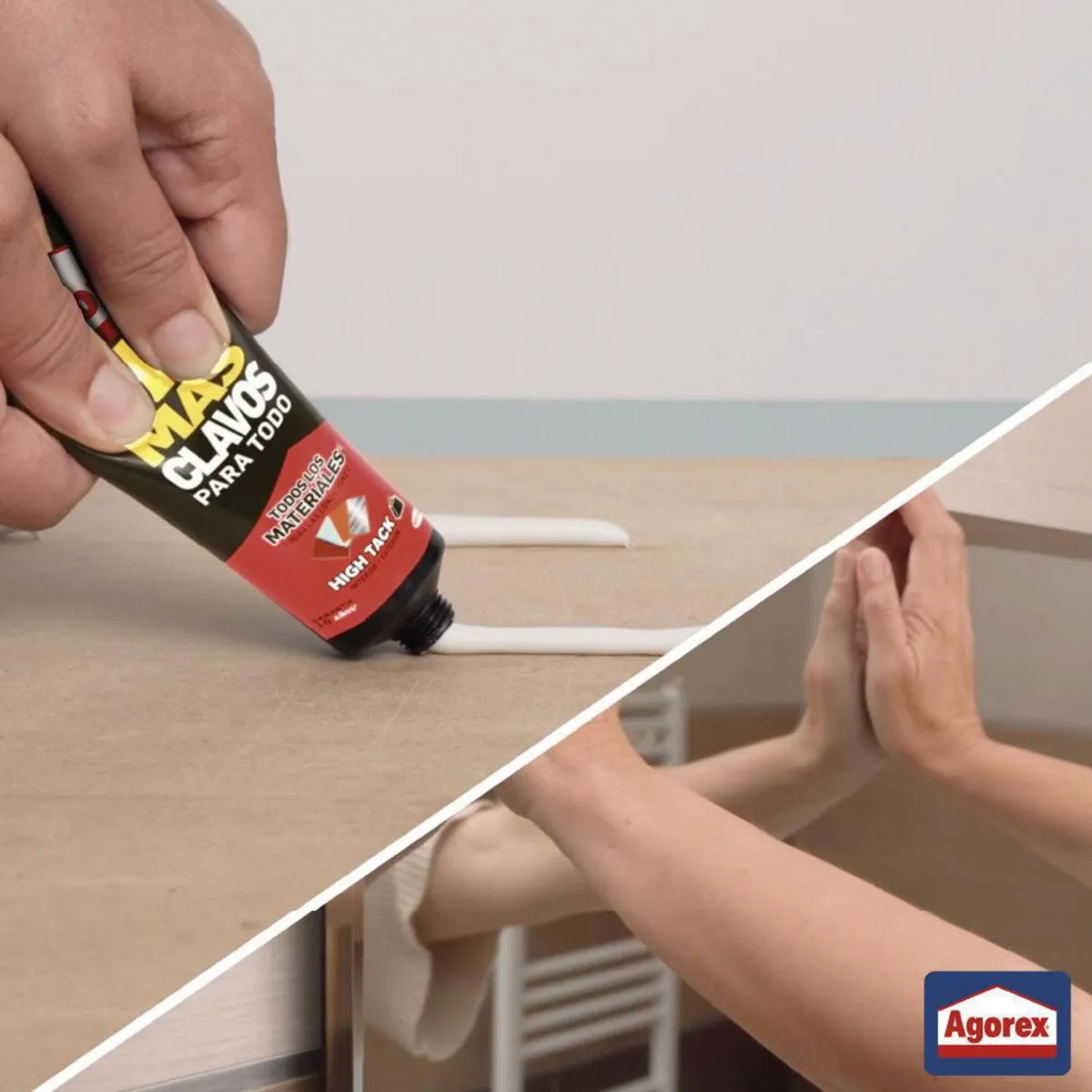 AGOREX - Adhesivo no más clavos para todo blanco 142gr