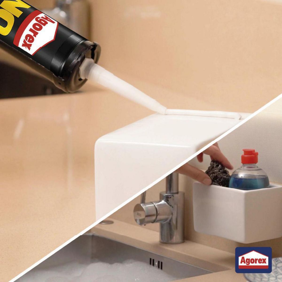 AGOREX - Adhesivo No Más Clavos para Todo Blanco 446 gr