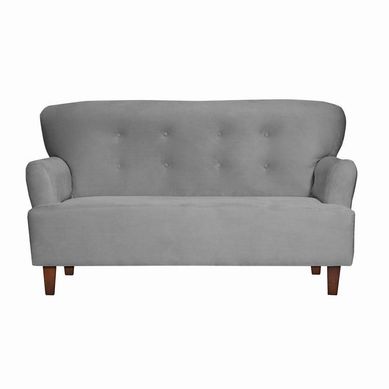 Sofa York Felpa 2 cuerpos Gris