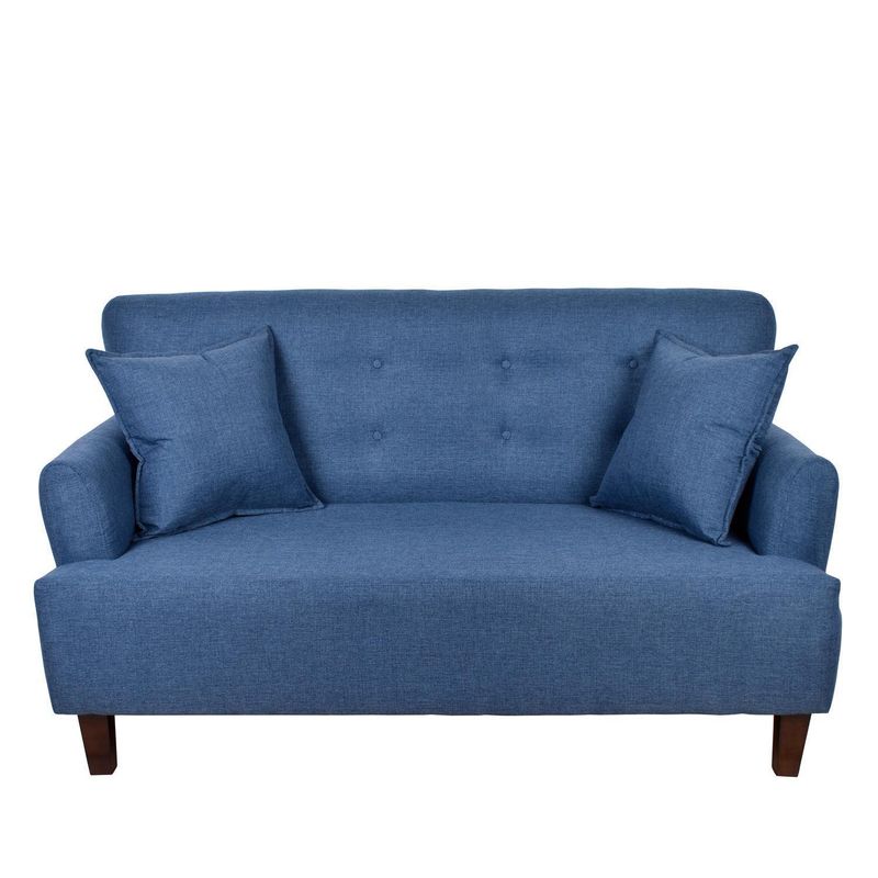 MASEL - Sofá 2 cuerpos MUSOYA2C22 150x95x80 cm Azul
