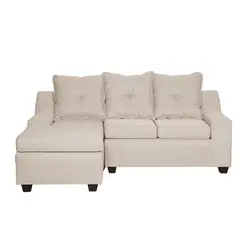 MASEL - Sofá Seccional 3 cuerpos MSVI3IT72 155x90x195 cm Beige