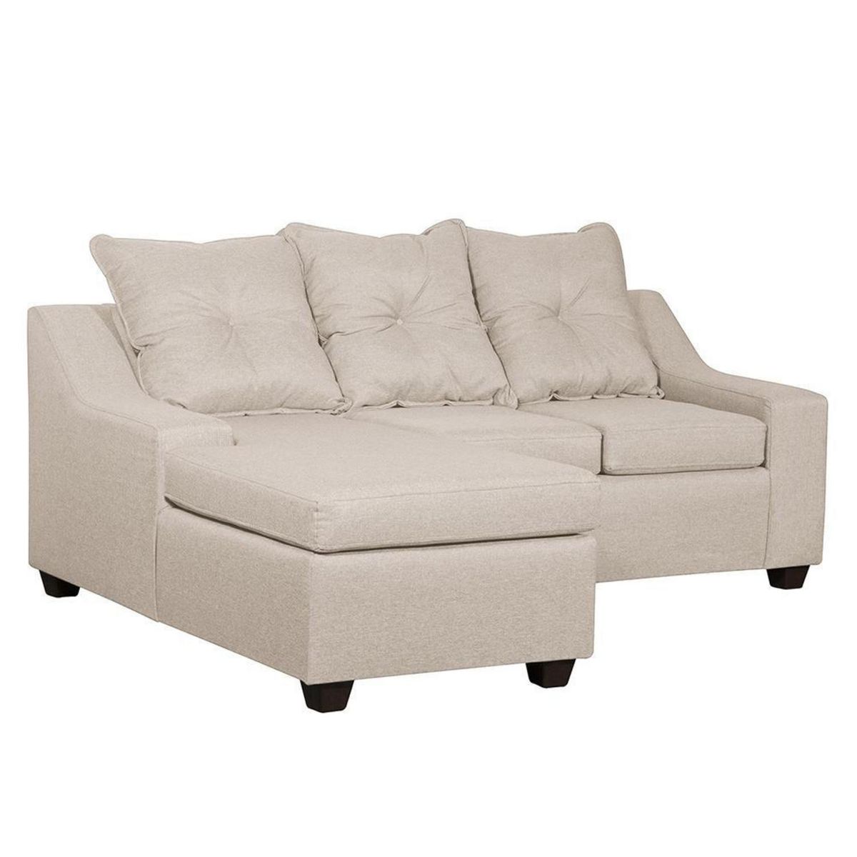 MASEL - Sofá Seccional 3 cuerpos MSVI3IT72 155x90x195 cm Beige