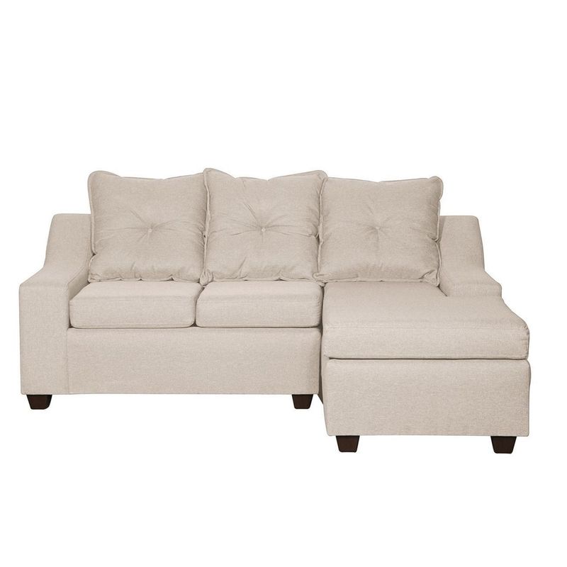 MASEL - Sofá Seccional 3 cuerpos MSVI3DT72 155x90x195 cm Beige