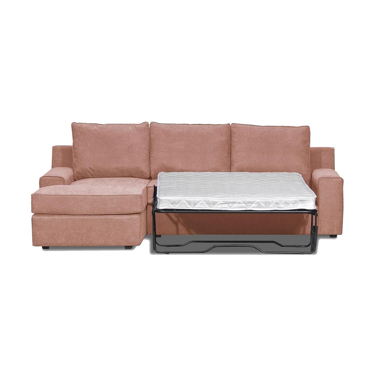 INTERMUEBLES - Seccional cama Burano izquierdo 133 cm rosa