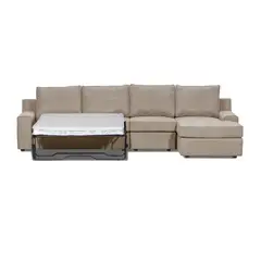 INNOVAMUEBLES - Seccional cama Burano Xl derecho 133 cm beige