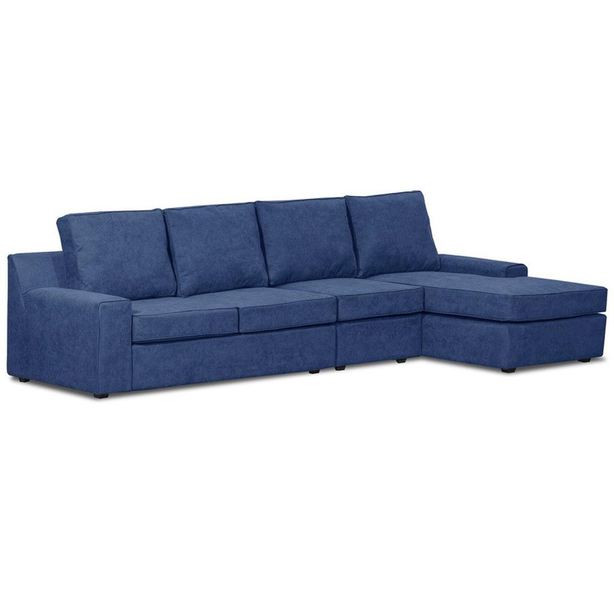 INTERMUEBLES - Seccional cama Burano Xl derecho 133 cm azul