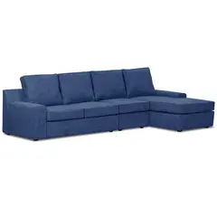 INNOVAMUEBLES - Seccional cama Burano Xl derecho 133 cm azul