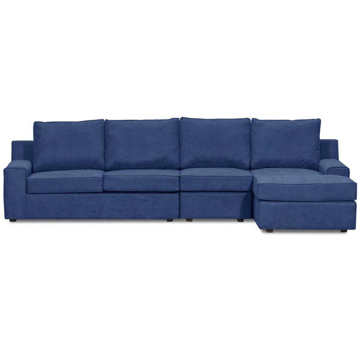 INTERMUEBLES - Seccional cama Burano Xl derecho 133 cm azul