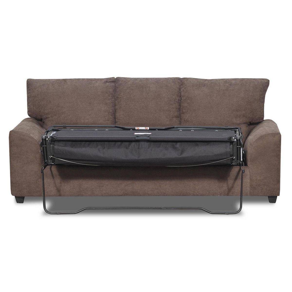 INTERMUEBLES - Sofá cama Manhattan 155 cm Tela chocolate