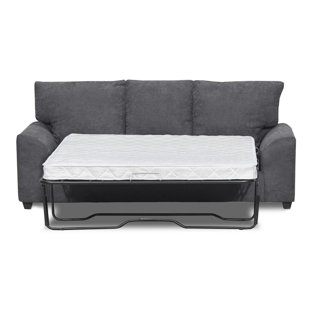 INTERMUEBLES - Sofá cama Manhattan 155 cm Tela gris
