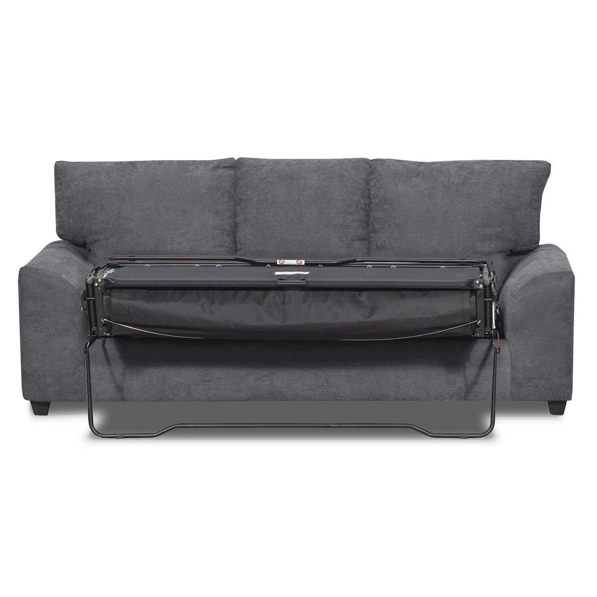 INTERMUEBLES - Sofá cama Manhattan 155 cm Tela gris