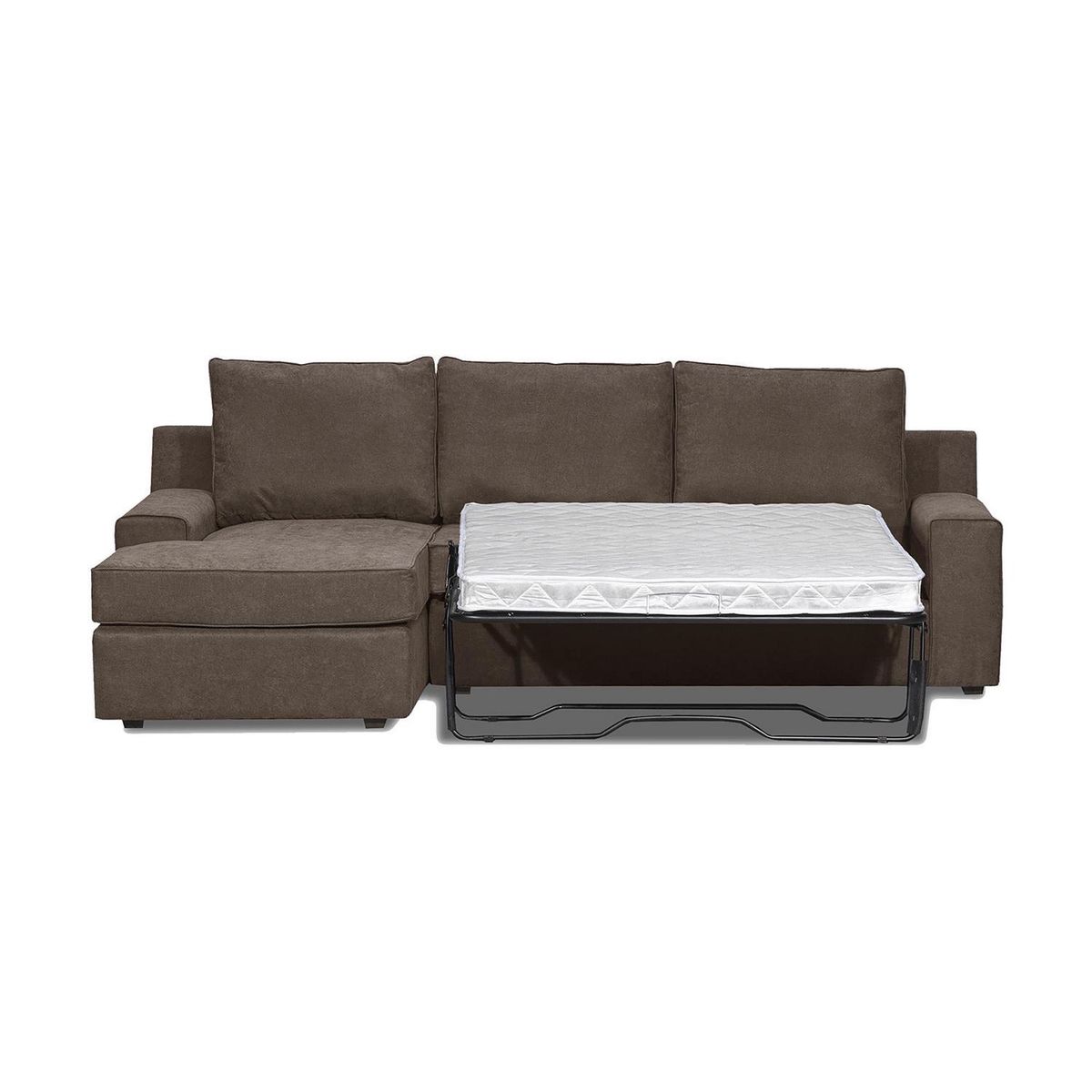 INTERMUEBLES - Seccional cama Burano izquierdo 133 cm chocolate