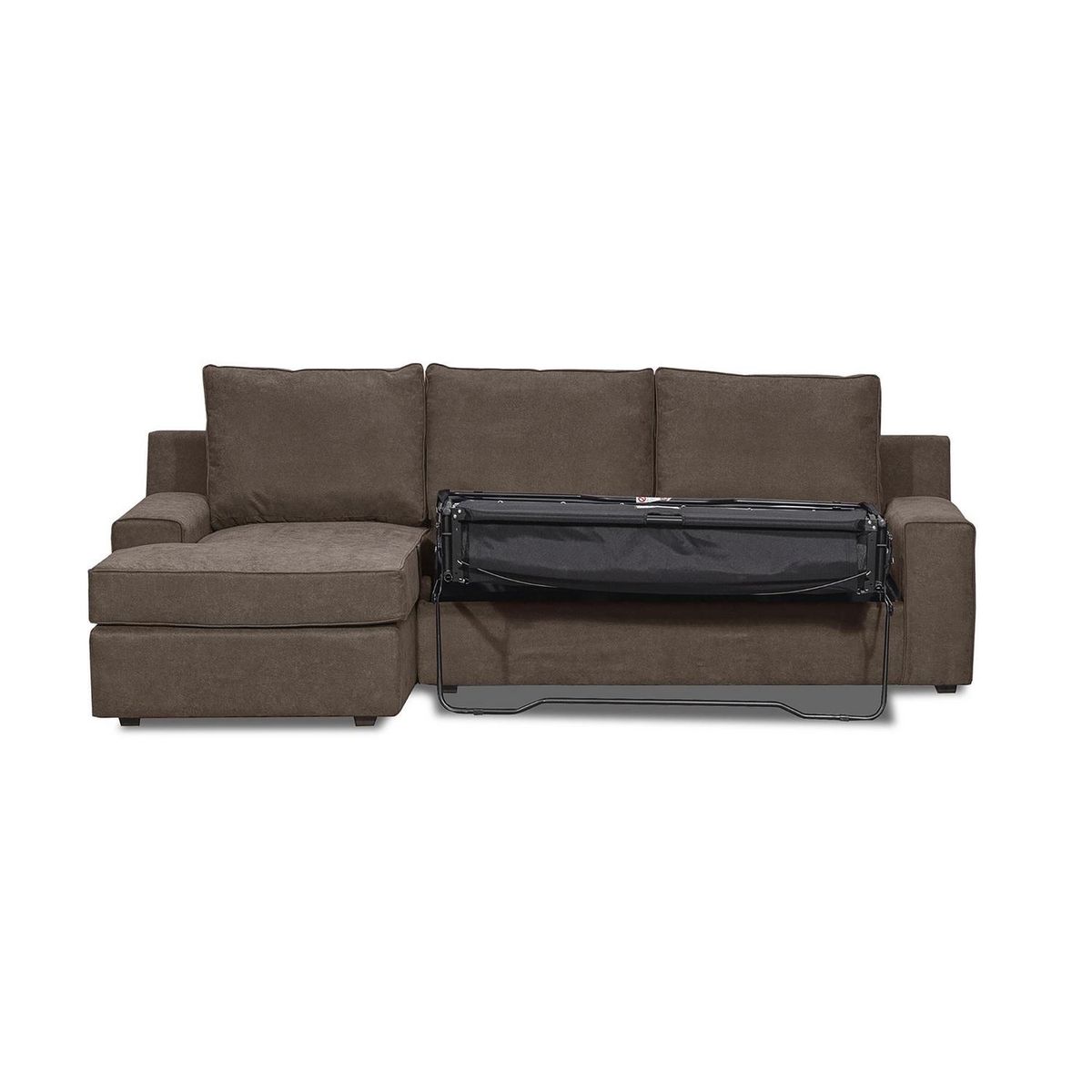 INTERMUEBLES - Seccional cama Burano izquierdo 133 cm chocolate