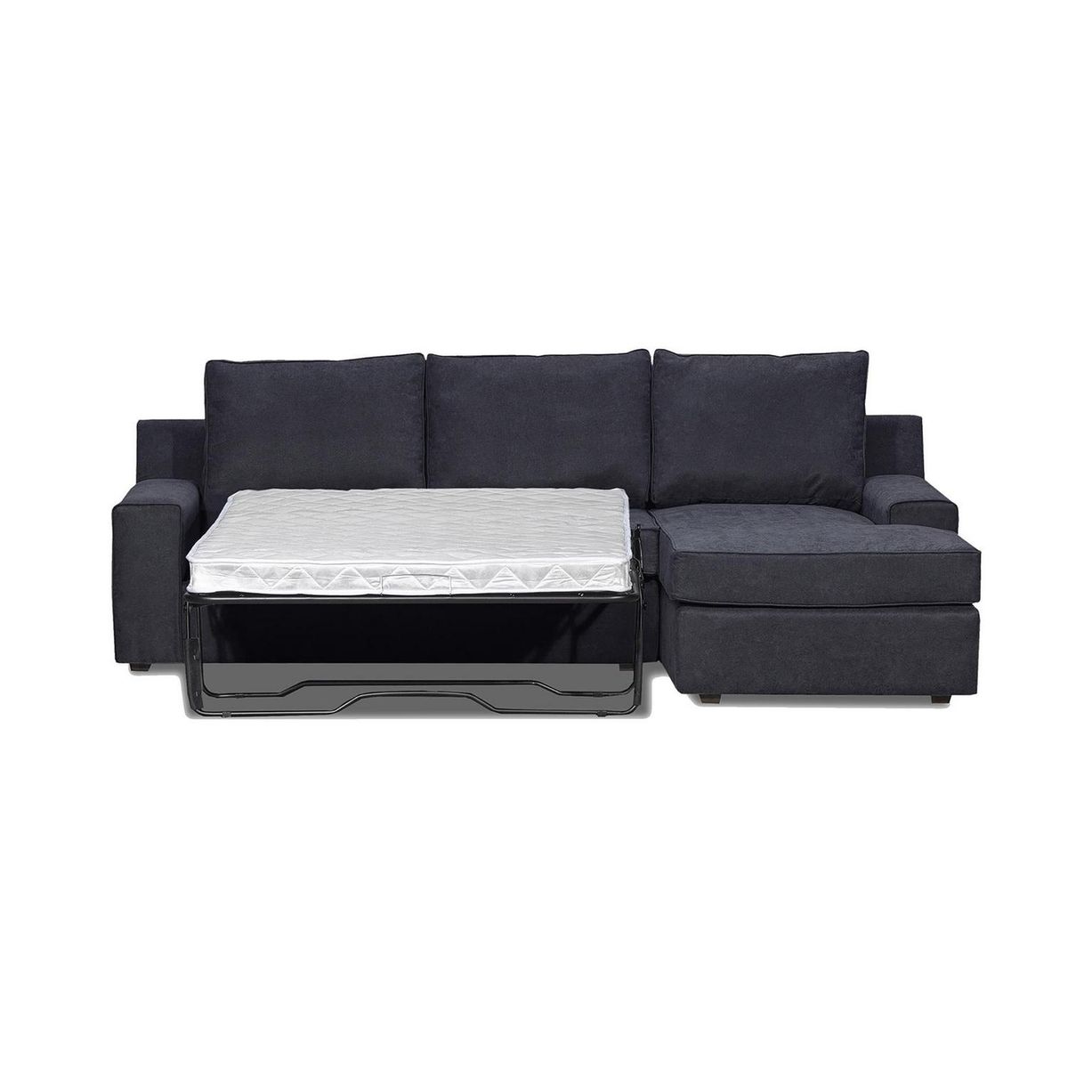 INTERMUEBLES - Seccional cama Burano derecho 133 cm negro