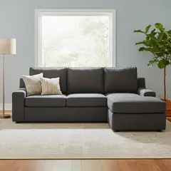 INTERMUEBLES - Seccional cama Burano derecho 133 cm negro