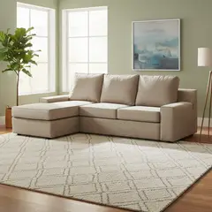 INTERMUEBLES - Seccional cama Burano izquierdo 133 cm beige