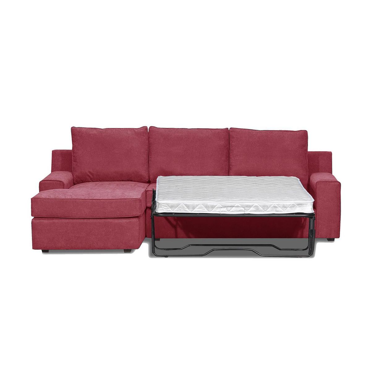 INTERMUEBLES - Seccional cama Burano izquierdo 133 cm burdeo