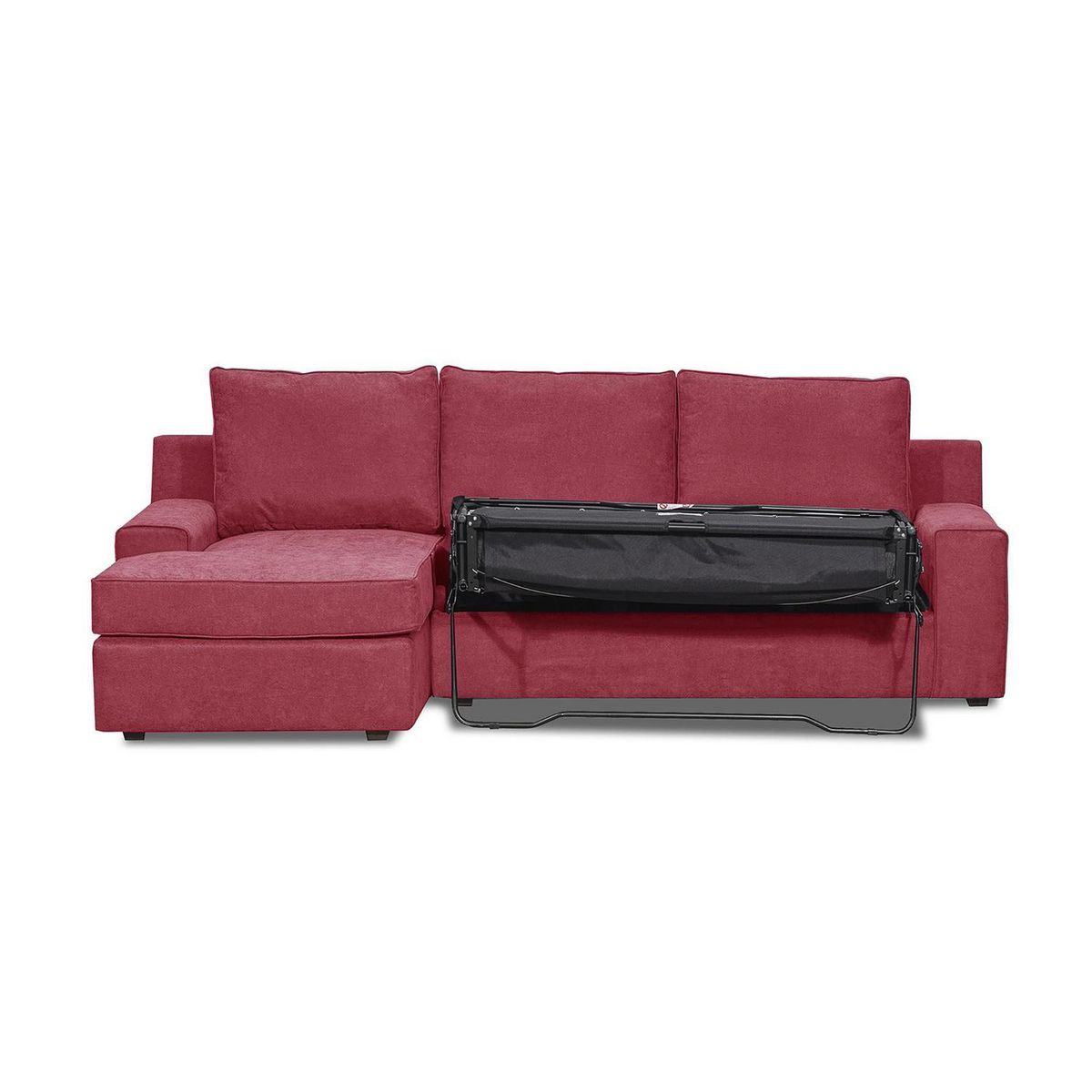 INTERMUEBLES - Seccional cama Burano izquierdo 133 cm burdeo