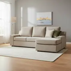 INTERMUEBLES - Seccional cama Burano derecho 133 cm beige