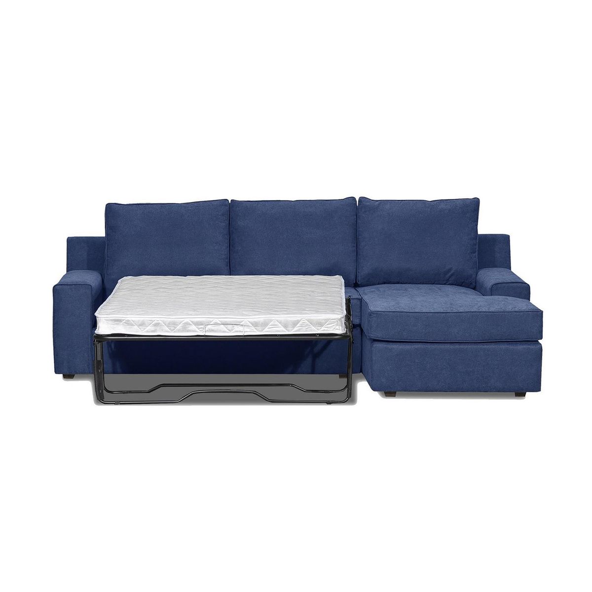 INTERMUEBLES - Seccional cama Burano derecho 133 cm azul