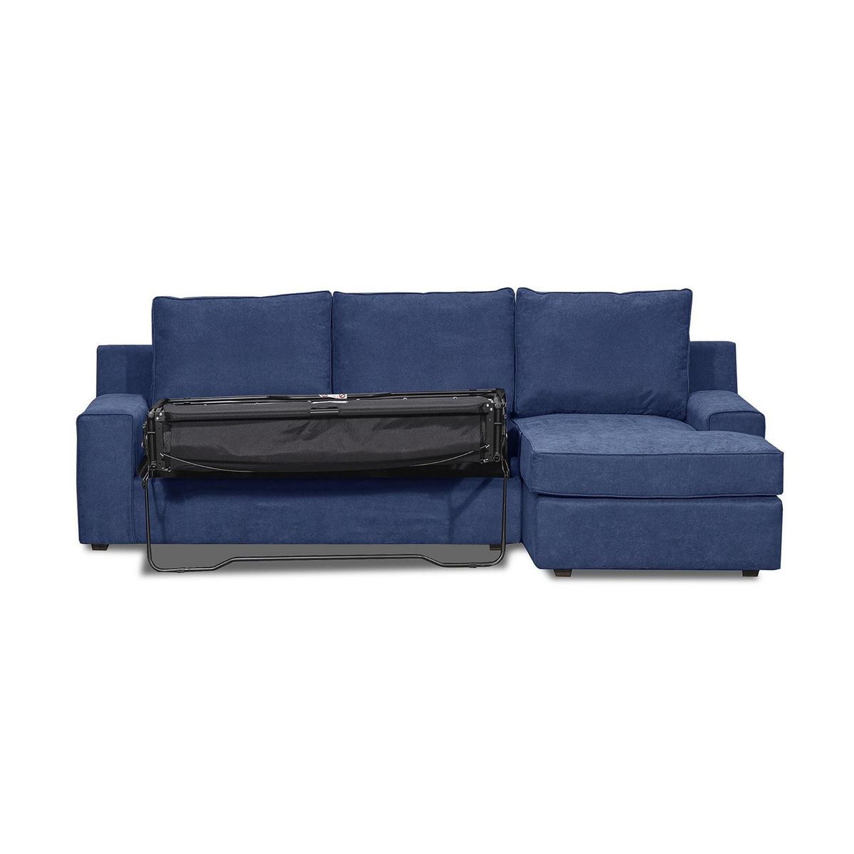 INTERMUEBLES - Seccional cama Burano derecho 133 cm azul
