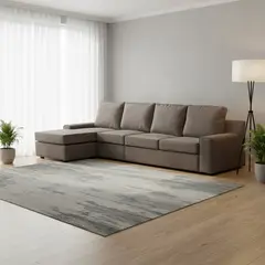 INTERMUEBLES - Seccional cama Burano Xl izquierdo 133 cm chocolate