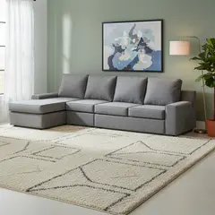 INTERMUEBLES - Seccional cama Burano Xl izquierdo 133 cm gris oscuro