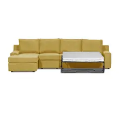 INNOVAMUEBLES - Seccional cama Burano Xl izquierdo 133 cm mostaza