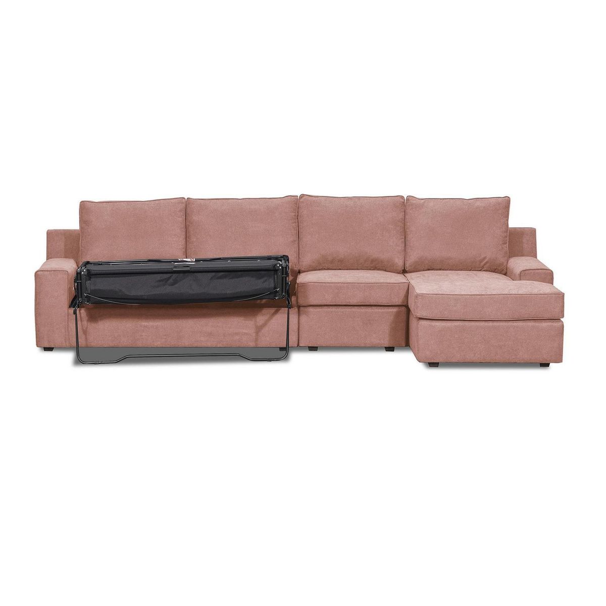 INTERMUEBLES - Seccional cama Burano Xl derecho 133 cm rosa