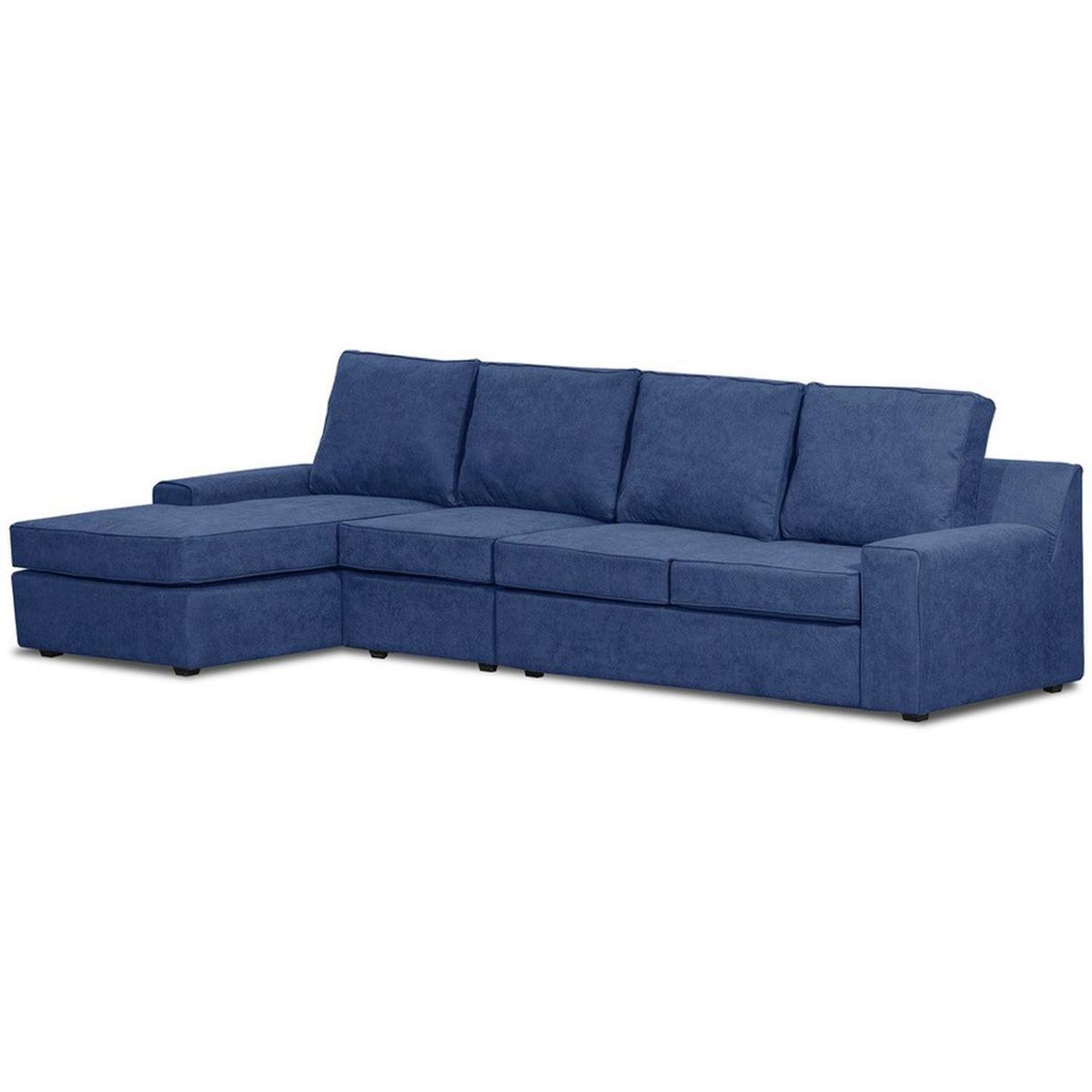 INTERMUEBLES - Seccional cama Burano Xl izquierdo 133 cm azul