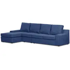INNOVAMUEBLES - Seccional cama Burano Xl izquierdo 133 cm azul