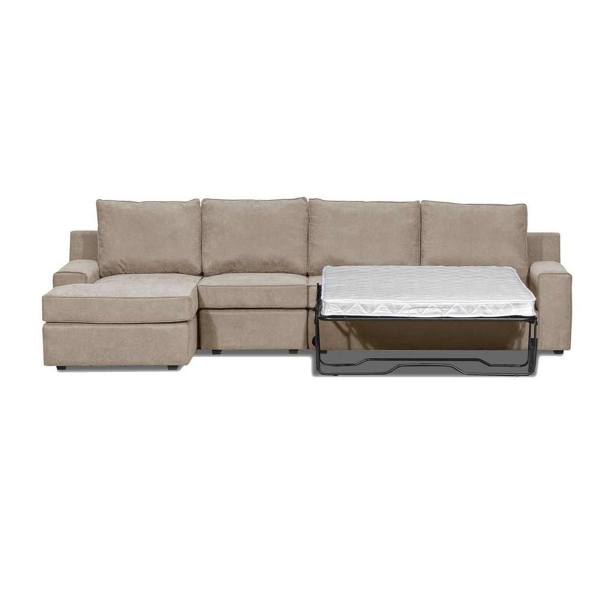 INTERMUEBLES - Seccional cama Burano Xl izquierdo 133 cm beige