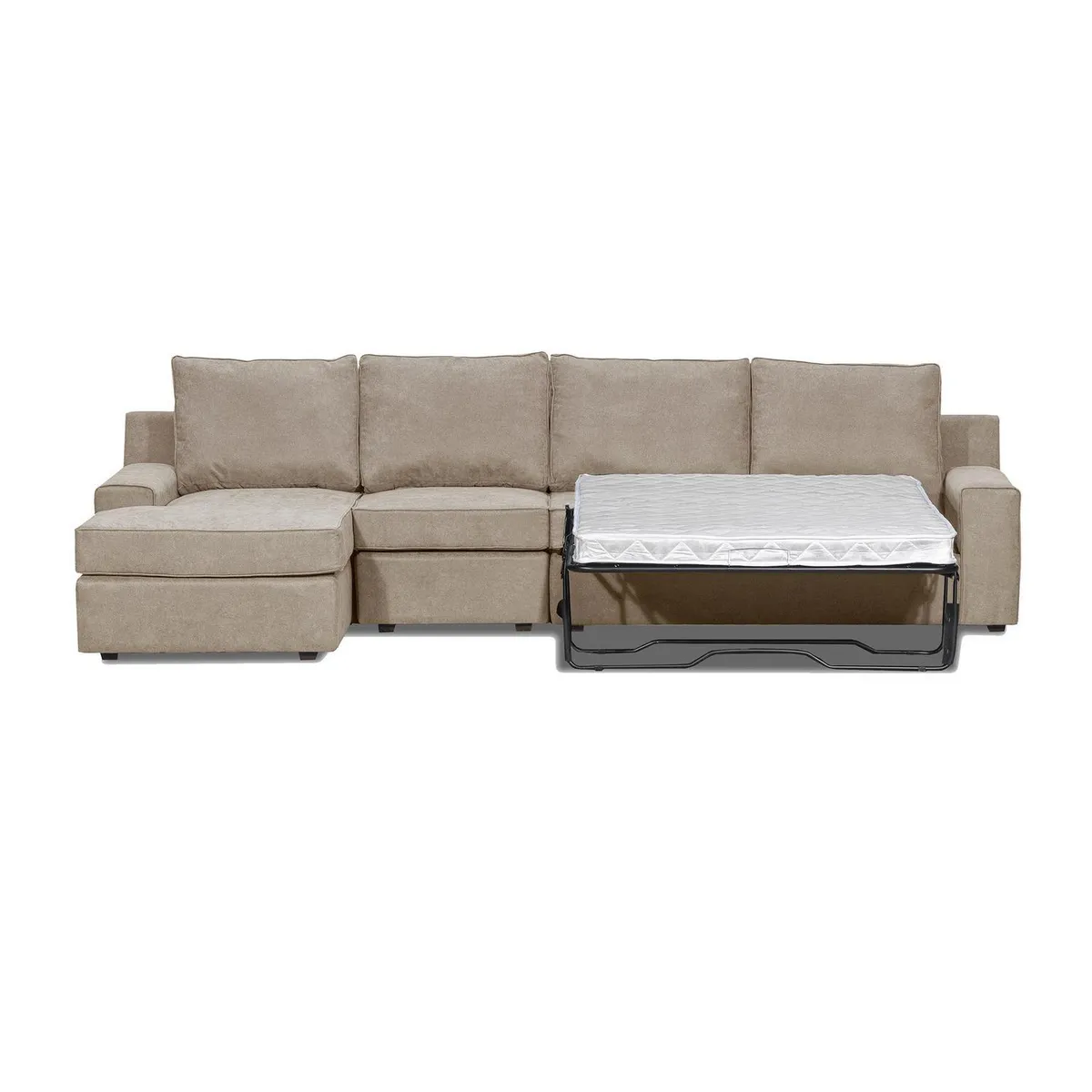 INTERMUEBLES - Seccional cama Burano Xl izquierdo 133 cm beige