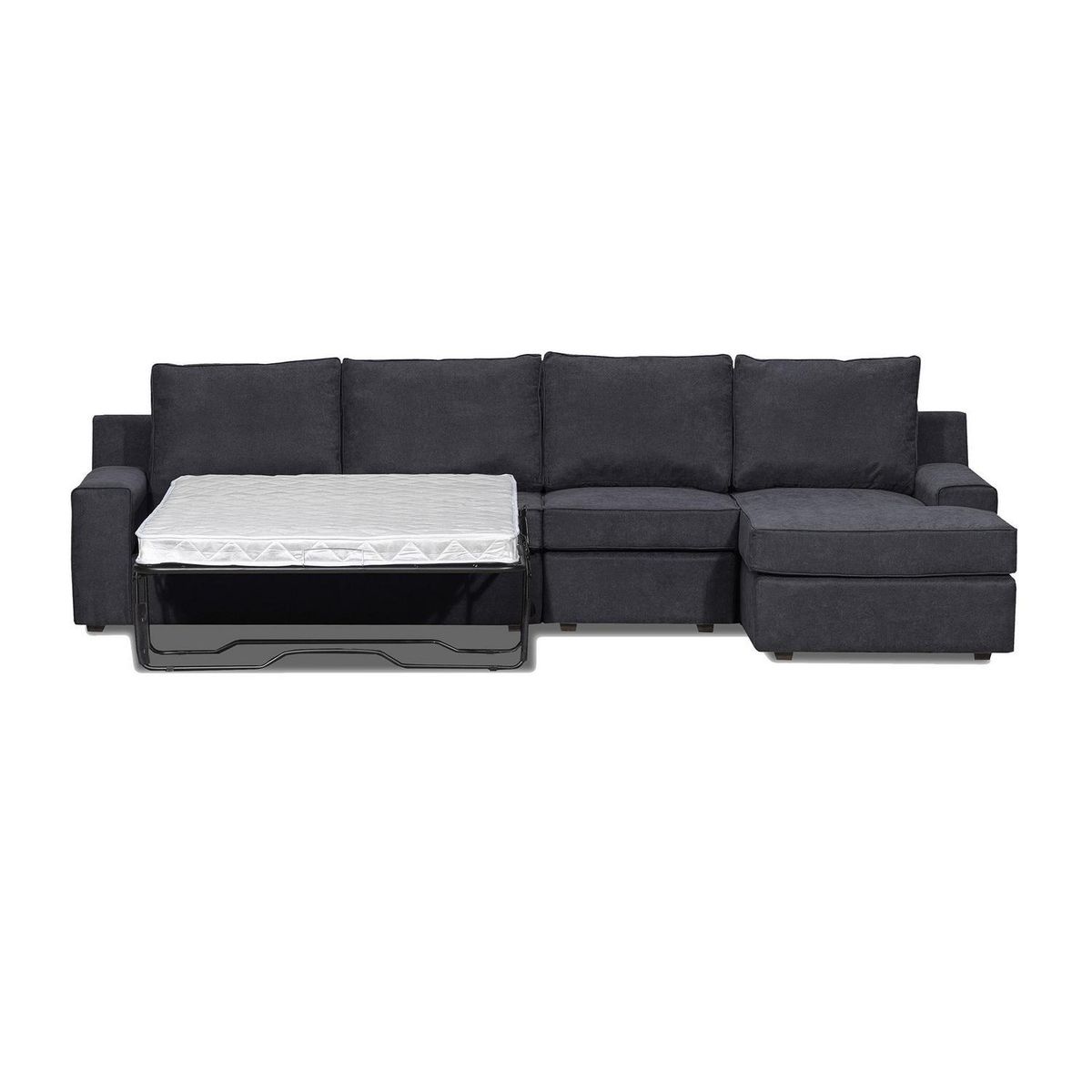 INTERMUEBLES - Seccional cama Burano Xl derecho 133 cm negro