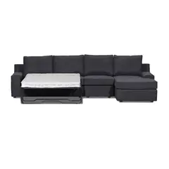 INNOVAMUEBLES - Seccional cama Burano Xl derecho 133 cm negro