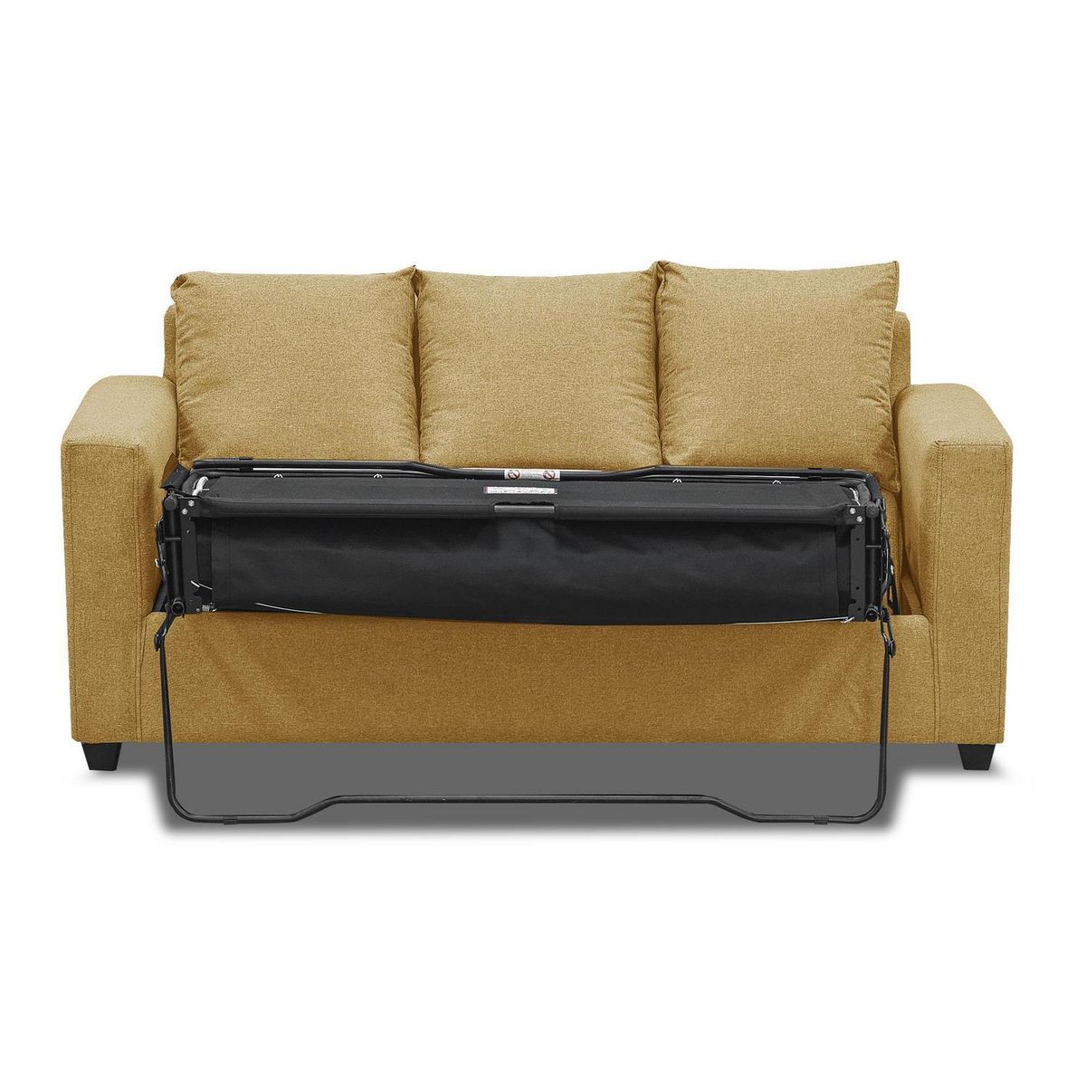 INTERMUEBLES - Sofá cama Marco 133 cm tela oro