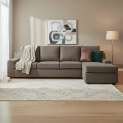 INTERMUEBLES - Seccional cama Burano Xl derecho 133 cm chocolate